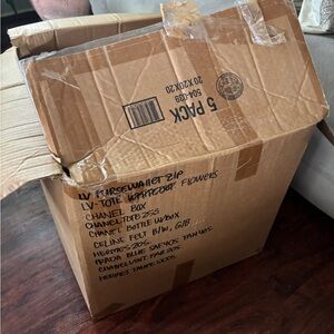 CHANEL Brown Office Shipping Supplies